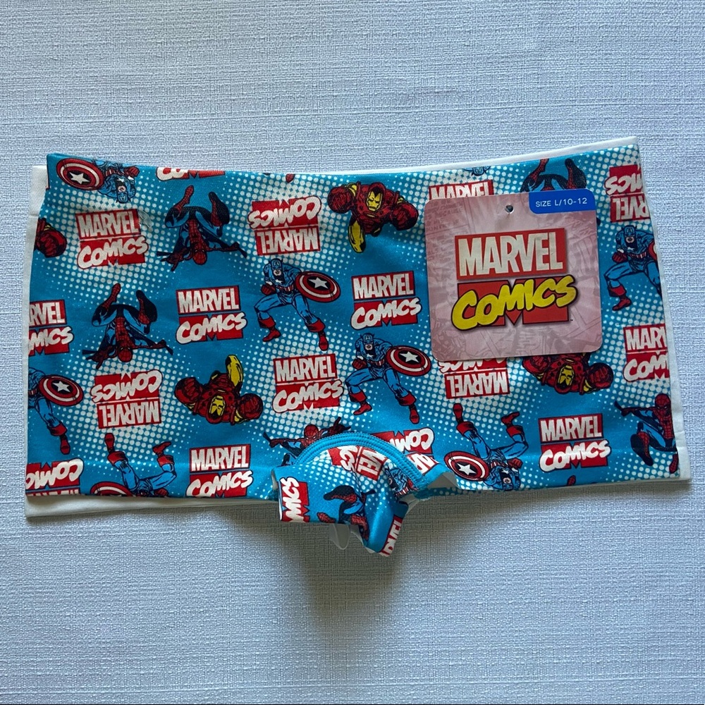 Marvel Comics 2 Piece Girls’ Boy Shorts-L/10-12